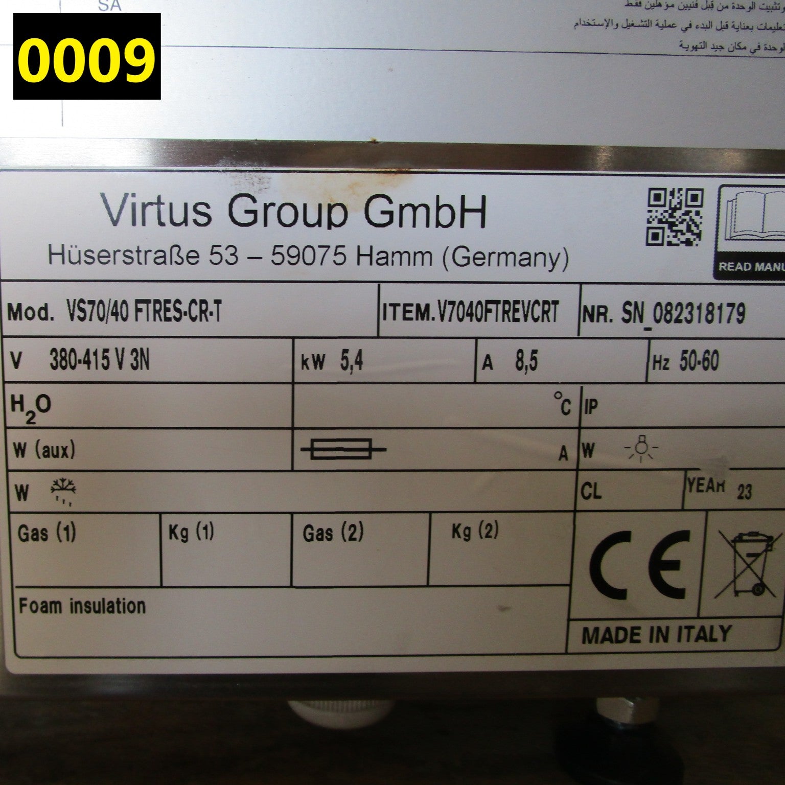Elektro-Grillplatte, Tischmodell, gerillte verchromte Platte - GEBRAUCHT — Virtus V704FTREVCTGE (Ansicht 3)
