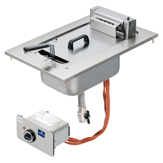 Elektro-Fritteuse, Einbaumodell, 10 Liter — Virtus VI6540FRE8D