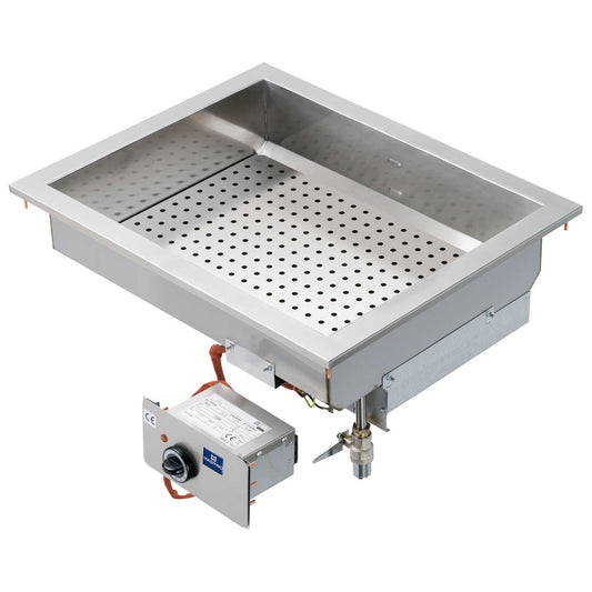 Elektro-Bainmarie, Einbaumodell, 1 Becken GN 2/1 H=150 mm — Virtus VI6570BMED