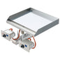 Elektro-Grillplatte, Einbaumodell, verchromt, glatt — Virtus VI6570FTECRD