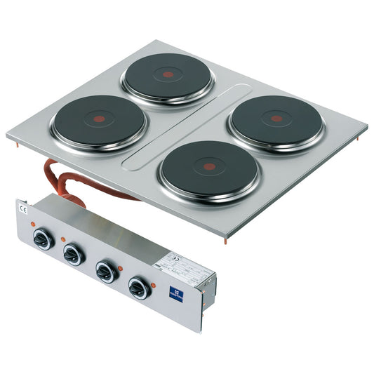 Einbau-Elektrokochfeld, 4 Platten — Virtus VI6570PCED