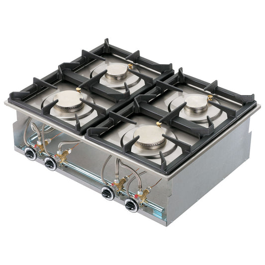 Einbau-Gaskochfeld, 4 Brenner — Virtus VI6570PCGD