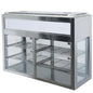 Kühlvitrine mit 2 Regalböden und Schiebetüren, +2°/+8°C, B=900 mm — Virtus VPS9PT2 Restposten