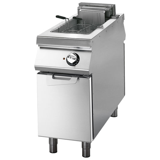 Elektro-Fritteuse 1x 13 Liter auf Unterbau mit Türen — Virtus VS11040FRE13