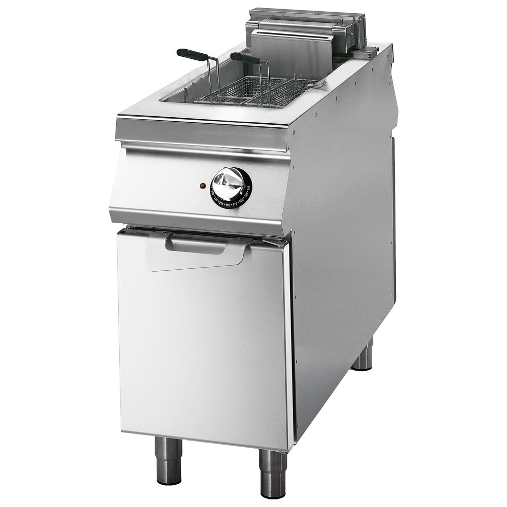 Elektro-Fritteuse 8+8 Liter auf Unterbau mit Türen — Virtus VS11040FRE88