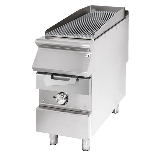 Gas-Grill, Kochzone in Edelstahl, Fleisch/Fisch — Virtus VS7040GRACQG