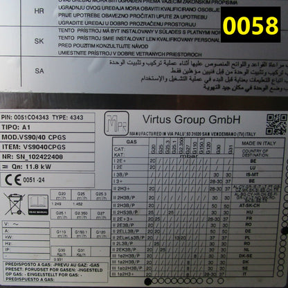 Gas-Nudelkocher, 1 Becken GN 1/1, Kapazität 1x 40 Liter - BESCHÄDIGT — Virtus VS9040CPGSBE (Ansicht 4)