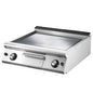 Gas-Grillplatte, Tischmodell, glatte verchromte Platte — Virtus VS9080FTGVCRT