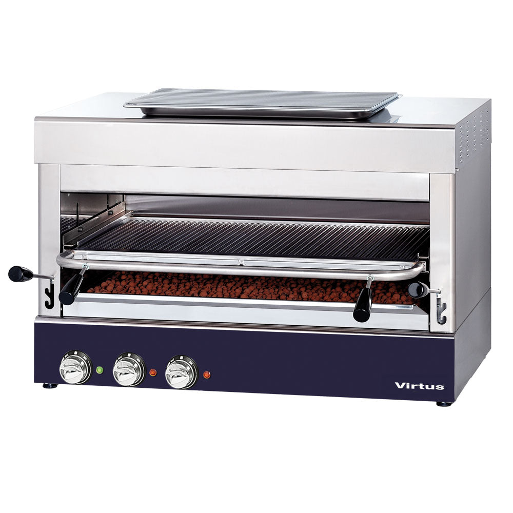 Elektrogrill bis 800°C mit Grillrost 770x470 mm — Virtus VSBEEFBIG