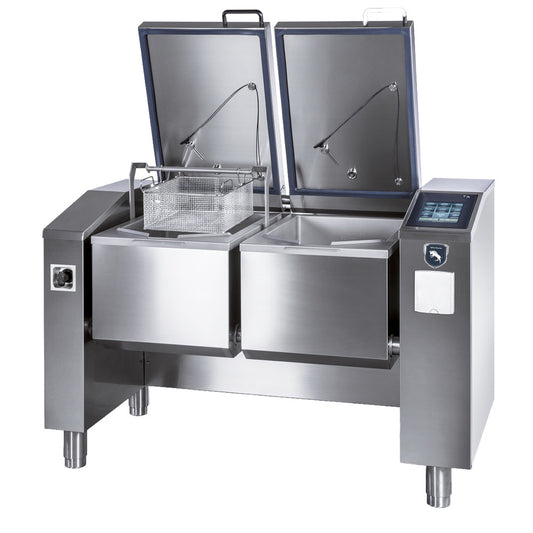 Elektro-Multifunktionsgerät 2x 79 Liter (2x GN 1/1) mit automatischer Kippfunktion — Virtus VSMD101DL