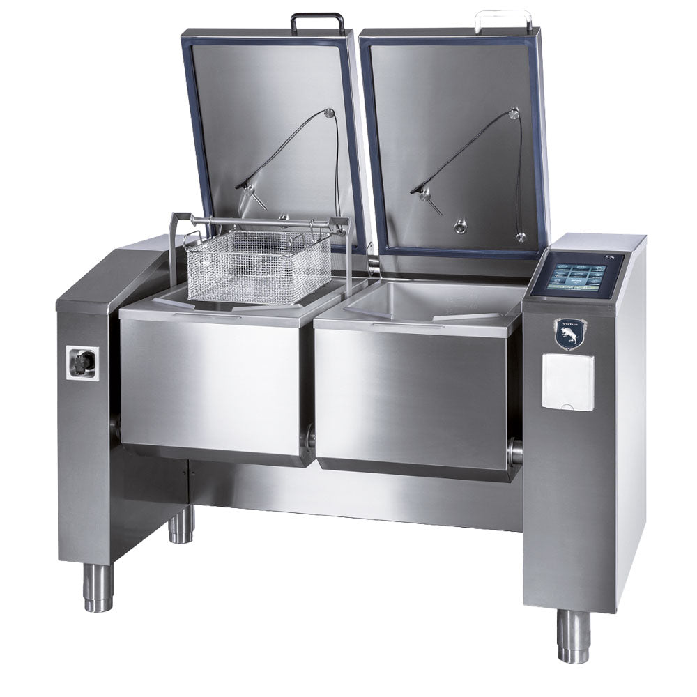Elektro-Multifunktionsgerät 2x 49 Liter (2x GN 1/1) mit automatischer Kippfunktion — Virtus VSMD101DM