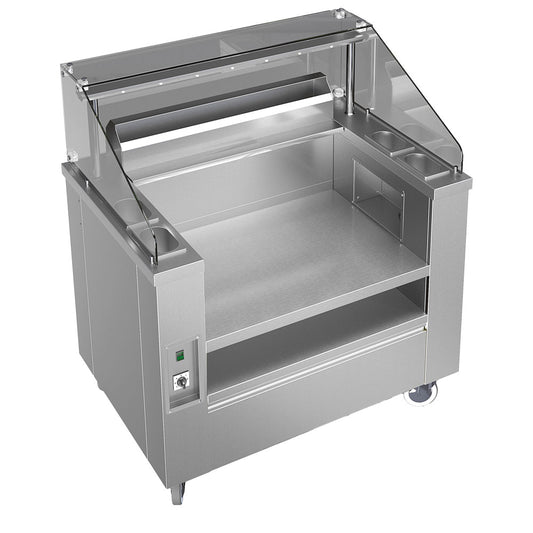 Mobile Show Cooking Station 1115 mm mit Abluftsystem — Virtus VSSC110