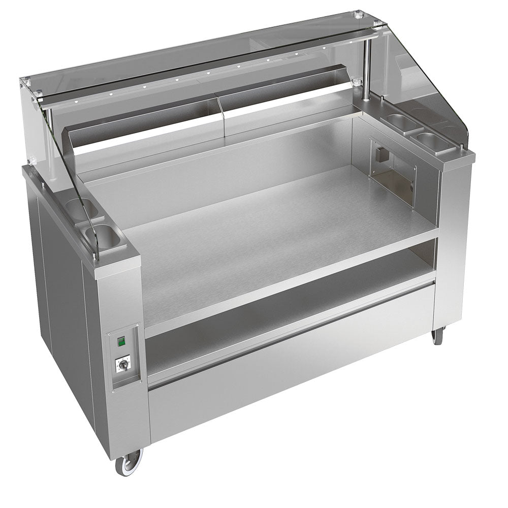 Mobile Show Cooking Station 1515 mm mit Abluftsystem — Virtus VSSC150