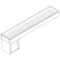 Eiswanne für Sashimi 1400 mm mit statischer Kühlung — Virtus VSVGR140