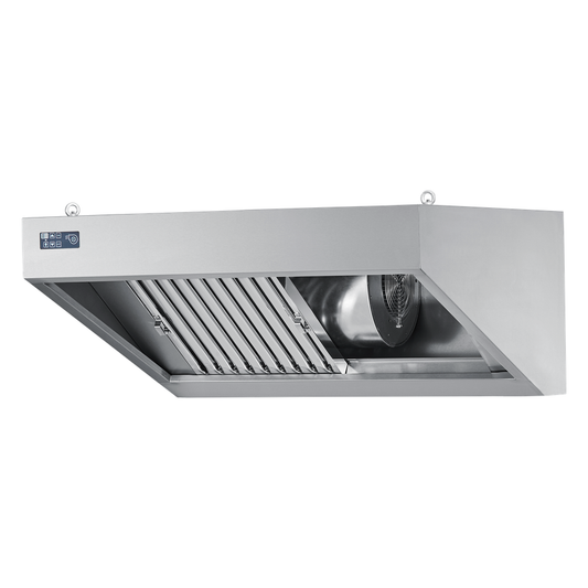 Wandhaube mit Ventilator, 1200 × 900 × 450 mm
