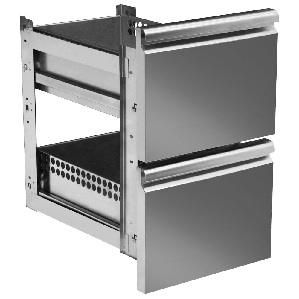 Schubladenkit GN 2x 1/2 für Kühltische mit Tiefe 700 mm — Virtus Z/C008QF