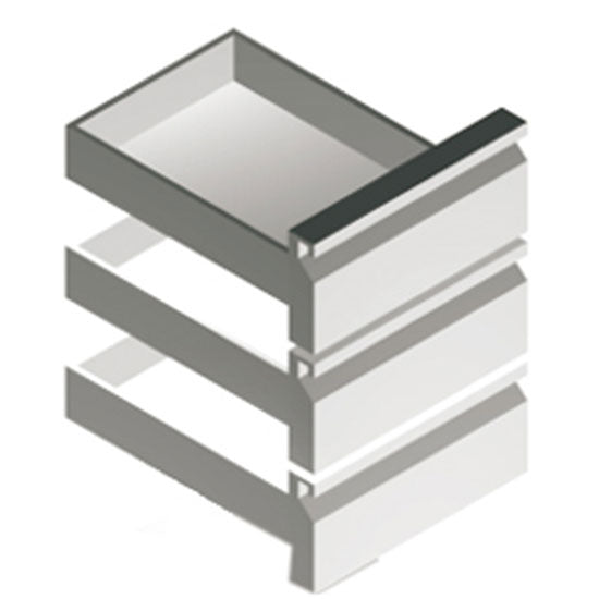 Schubladenkit GN 3x 1/3 für Kühltische mit Tiefe 700 mm — Virtus Z/C008Y Restposten