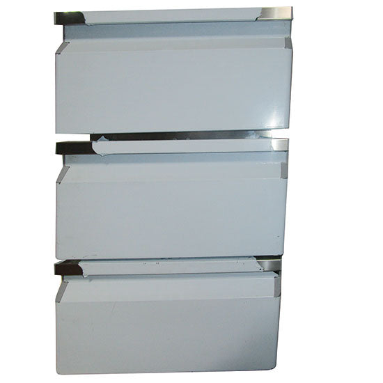 Schubladenkit GN 3x 1/3 für Kühltische mit Tiefe 700 mm - alte Version — Virtus Z/C008YOLD Restposten