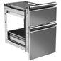 Schubladenkit 1x 1/3 und 1x 2/3 für Kühltische mit Tiefe 600 mm — Virtus Z/C604Z