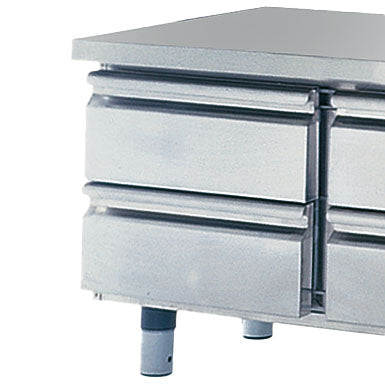 Schubladenkit 2x 1/2 für Kühlunterbauten 700 mm, H=100 mm — Virtus Z/CU700