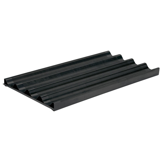 Perforated aluminium sheet 435x340 for 4 baguettes, Tynec coating — Virtus Z/FBB4334