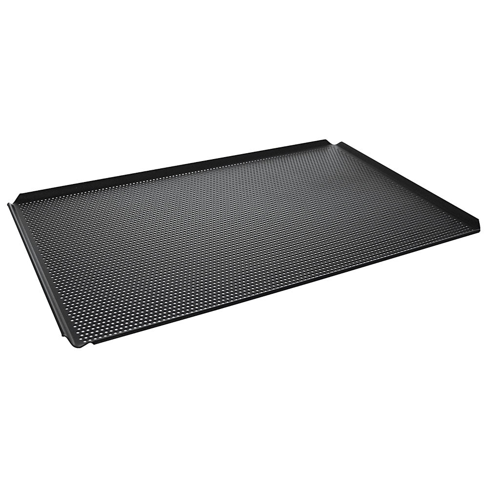 Backblech aus Aluminium, GN 1/1 - 4 Seiten 45°, doppelte thermoplastische Antihaftbeschichtung, gelocht — Virtus Z/FBPP11