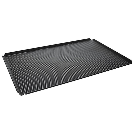 Backblech aus Aluminium, GN 1/1 - 4 Seiten 45°, doppelte thermoplastische Antihaftbeschichtung, gelocht — Virtus Z/FBPP11