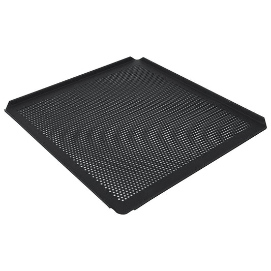 Backblech aus Aluminium, GN 2/3 - 4 Seiten 45°, doppelte thermoplastische Antihaftbeschichtung, gelocht — Virtus Z/FBPP23