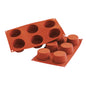 Backform GN 1/3 aus Silikon für 6 Muffins ø 68 mm — Virtus Z/FMUFFIN6