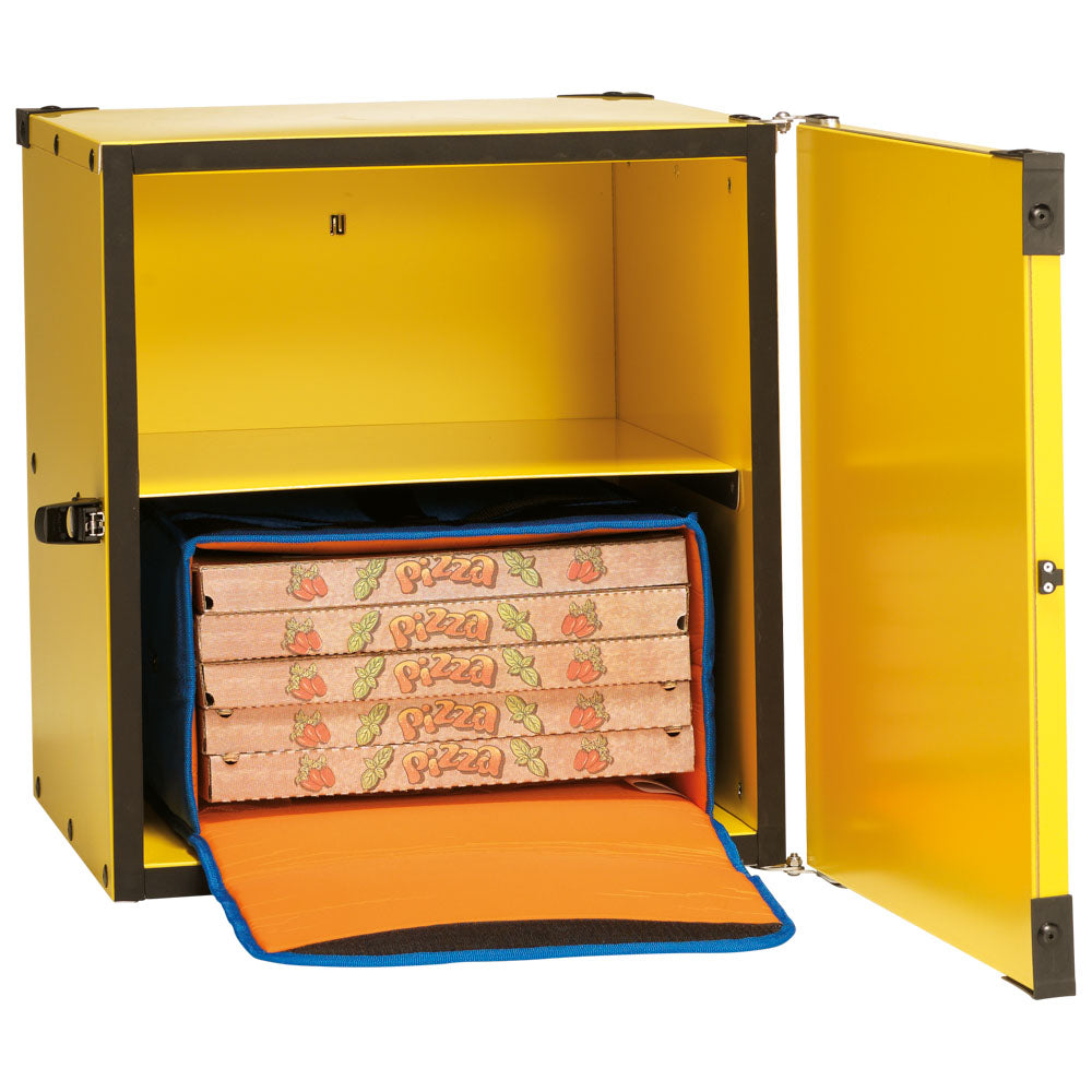 Pizzatransportbox, isoliert, Kapazität 2 Taschen oder 8 Kartons — Virtus Z/GBP40CR
