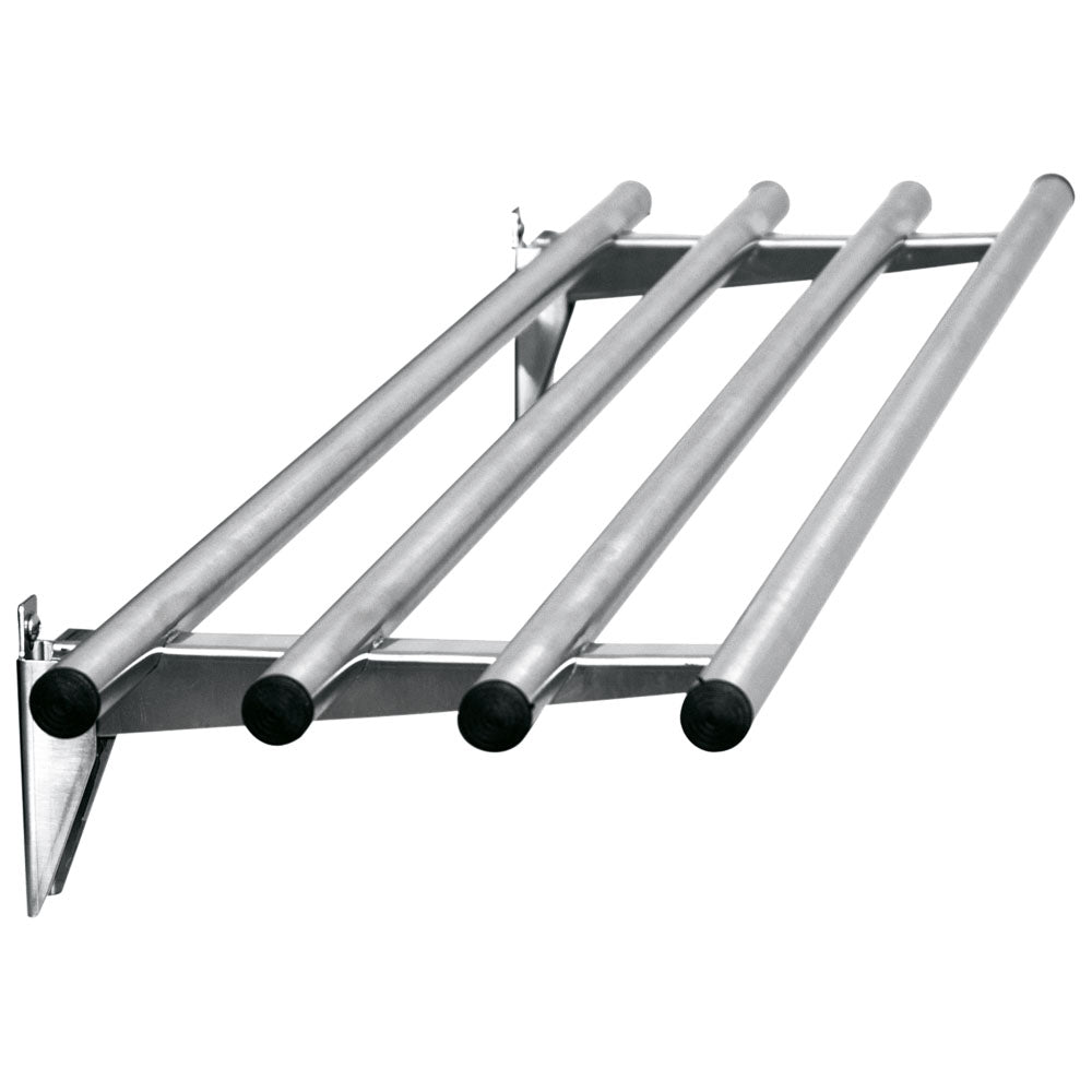 Klappbare gerade Tablettrutsche, rohrförmig, B=2200 mm — Virtus Z/I020