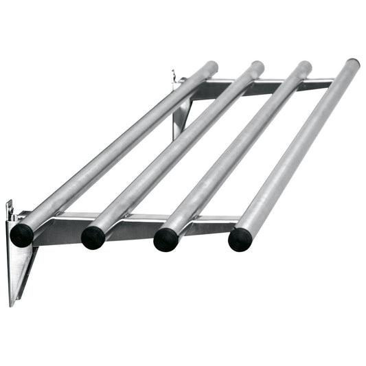 Klappbare gerade Tablettrutsche, rohrförmig, B=2200 mm — Virtus Z/I020