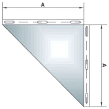Edelstahl-Wandkonsole, ø 250 mm — Virtus Z/KCP250