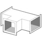 T-Verbindungselement, über 400x400 mm, bis 500x500 mm — Virtus Z/KZRC50