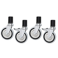 4 wheels (2 with brake) for working tables and sink units | Virtus Z/MOKRTAV