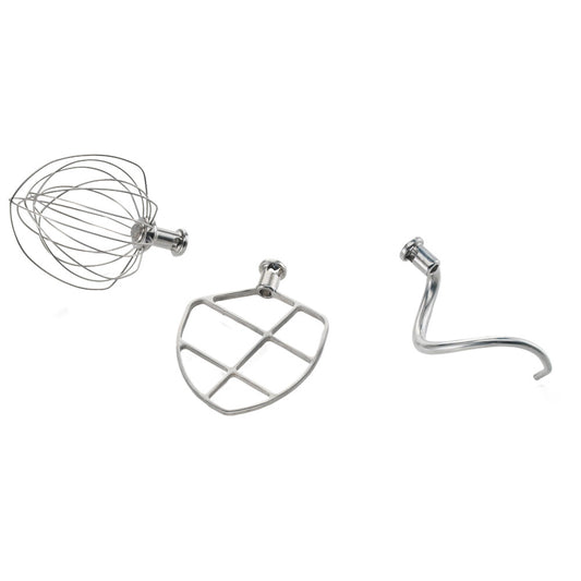 Zubehörset aus Edelstahl (Schneebesen, Spachtel, Knethaken) für 1977CS/S — Virtus Z/S60300850