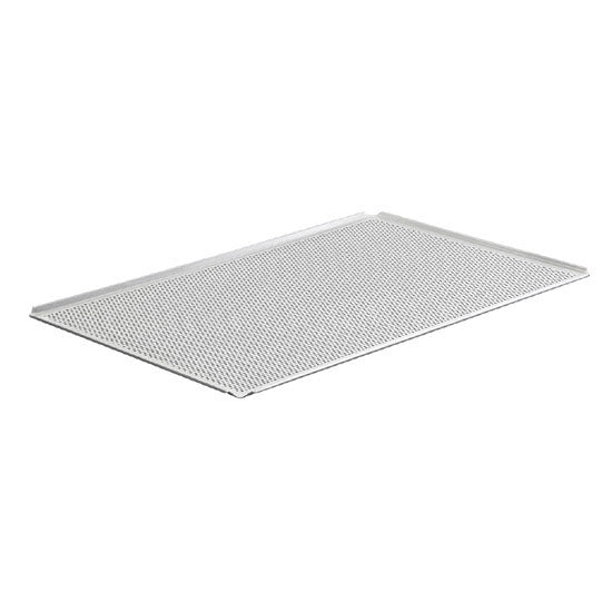 Backblech aus Aluminium unbeschichtet, GN 2/3 - 4 Seiten 45°, gelocht — Virtus Z/SBTAL23PF