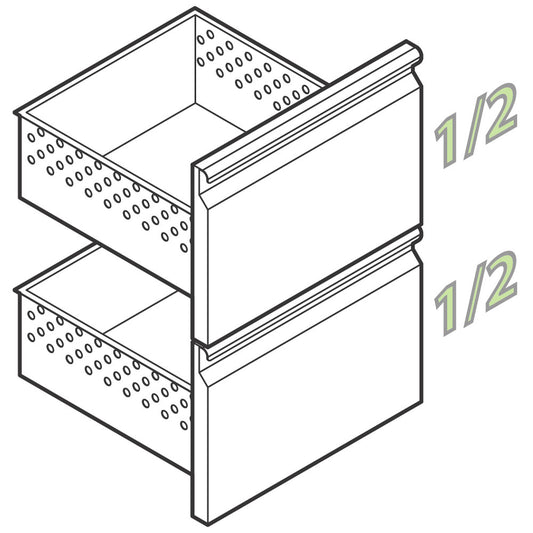 Schubladenkit GN 2x 1/2 für Getränkekühlteken — Virtus Z/TCASS2