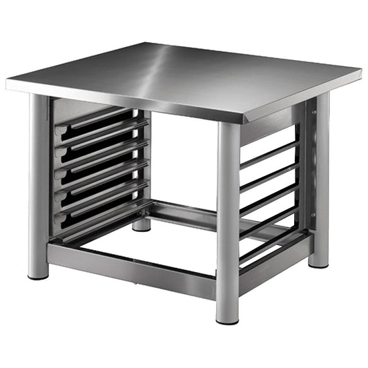 Base frame with insertion rails for electric convection oven 10x GN 1/1 - 40x60 cm — Virtus Z/TSUPP1011