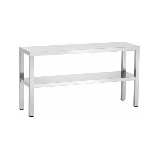 Edelstahl Aufsatzboard 2-Etagen, Bautiefe 300 mm, AISI 304 | A&S ABDD053