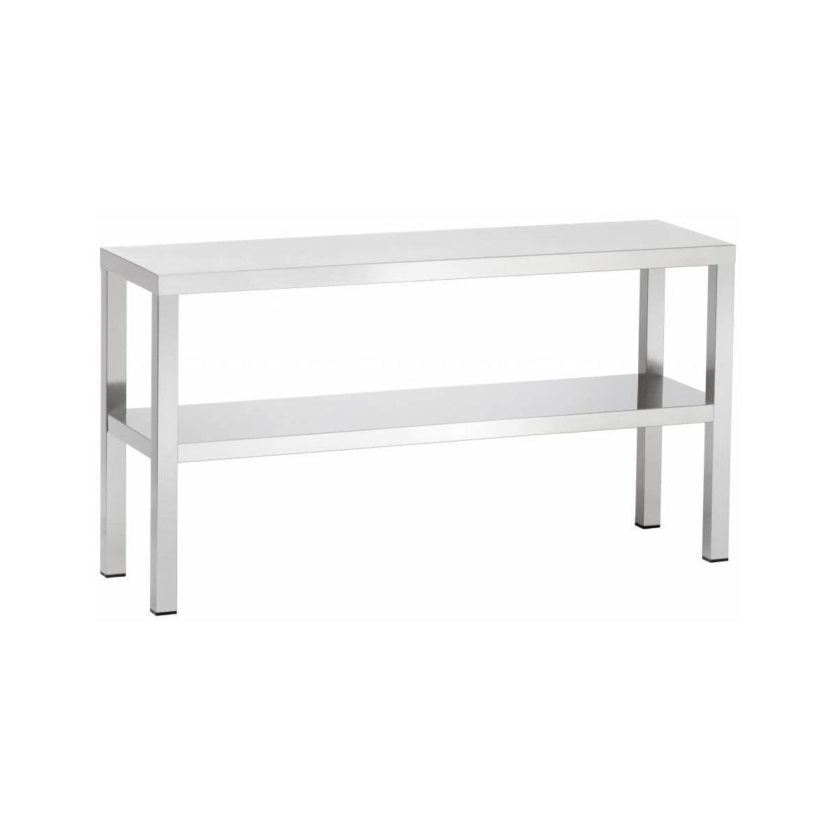 Edelstahl Aufsatzboard 2-Etagen, Bautiefe 400 mm, AISI 304 | A&S ABDD204