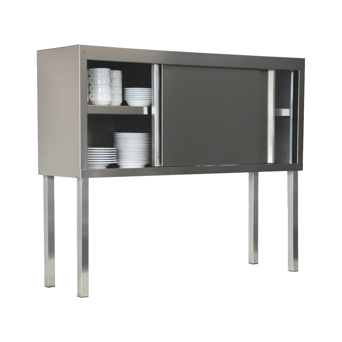 Tischaufsatzschrank mit Schiebetüren, Bautiefe 400 mm, 1700 × 400 × 1150 mm | A&S ASCT170