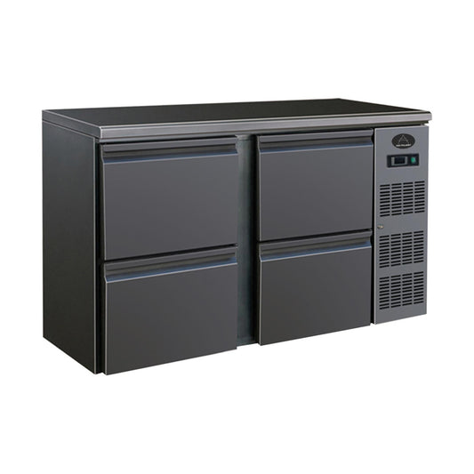 Bottle refrigerated counter, 350 L, 4 drawers | A&S BBC240