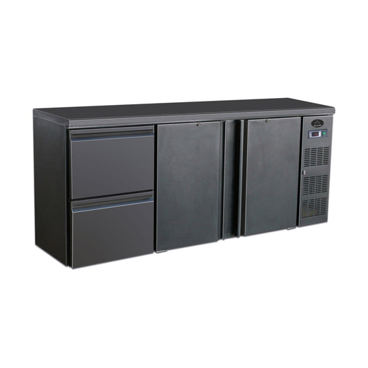 Bottle refrigerated counter, 537 L, 2 doors / 2 drawers | A&S BBC320