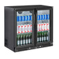 Flaschenkühlschrank 200 Liter mit 2 Flügeltüren, 902 × 565 × 900 mm | A&S FKG2228