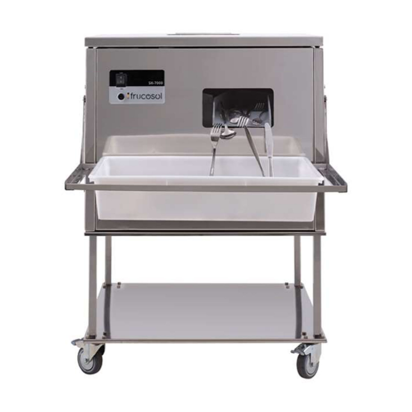 Besteckpoliermaschine SH7000 mit Rollwagen