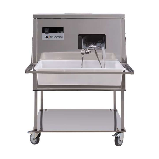 Besteckpoliermaschine SH7000 mit Rollwagen