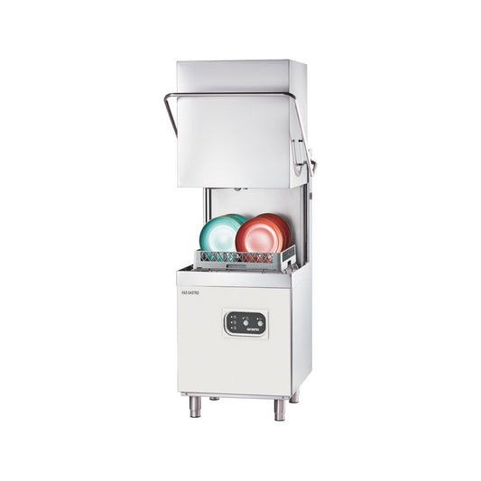 Hood dishwasher incl. rinse aid and detergent dosing pump, 400 Volts, 10.8 kW | A&S HSP103