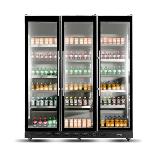 Beverage cooler 1600 litres, black, 1680 × 635 × 1,980 mm | A&S KS-1680-N