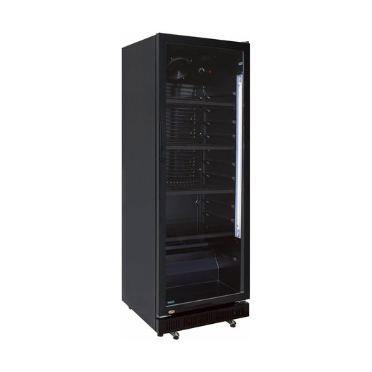 Bottle cooler 230 L  530 × 635 × 1442 mm, black | A&S KS-230BB